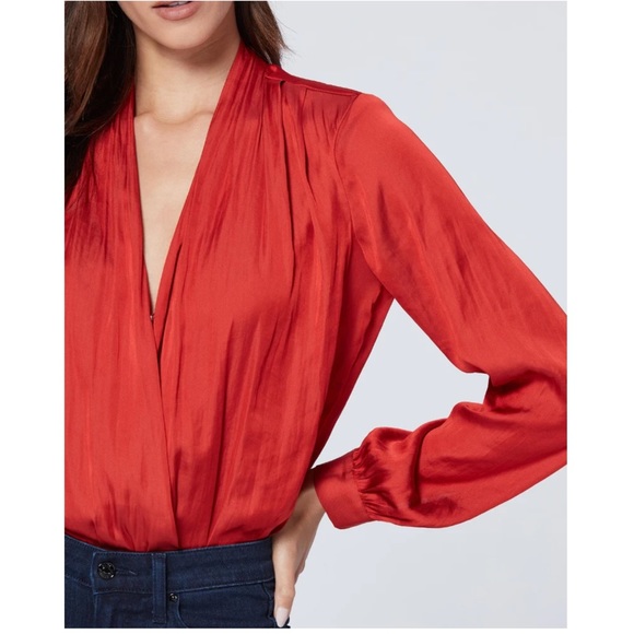 PAIGE “Sevilla” Bodysuit (Red/Rust) - Picture 5 of 16